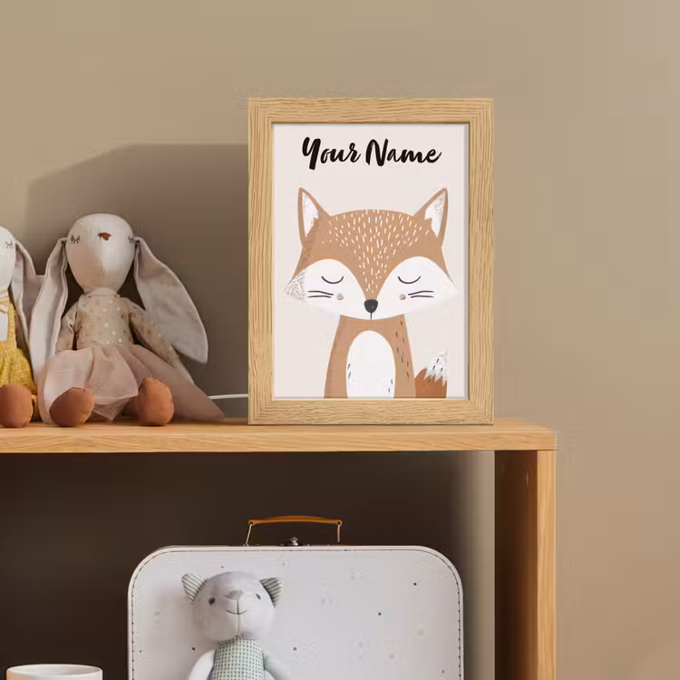 Vos - Dier - Bosdieren Light Box met kabel (Kinderlampje) klein -sfeer2_kind