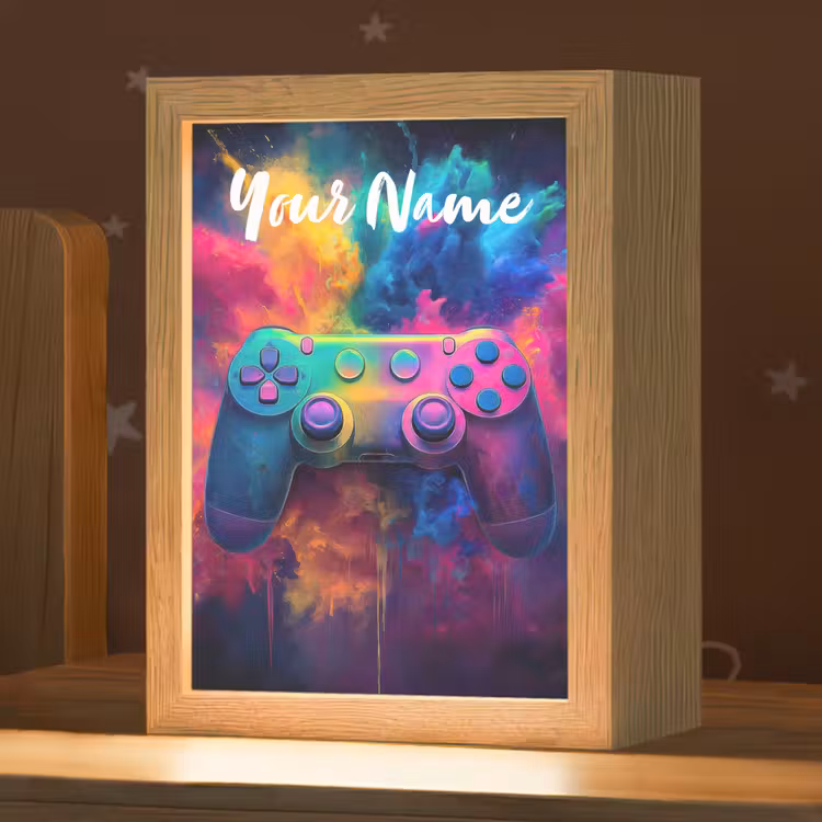 Game - Controller - Kleurrijk - Explosie Light Box met kabel (Kinderlampje) klein -zzz_3d_website