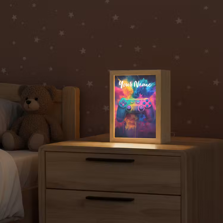 Game - Controller - Kleurrijk - Explosie Light Box met kabel (Kinderlampje) klein -sfeer1_kind