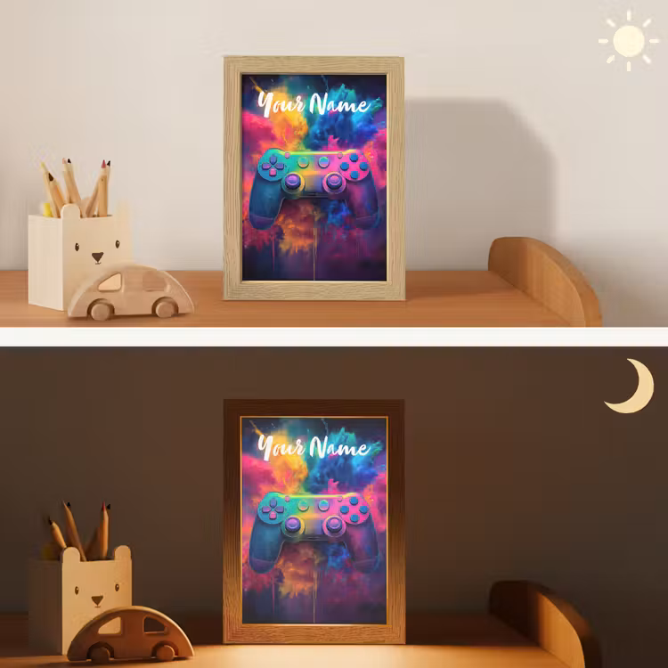 Game - Controller - Kleurrijk - Explosie Light Box met kabel (Kinderlampje) klein -sfeer3_kind