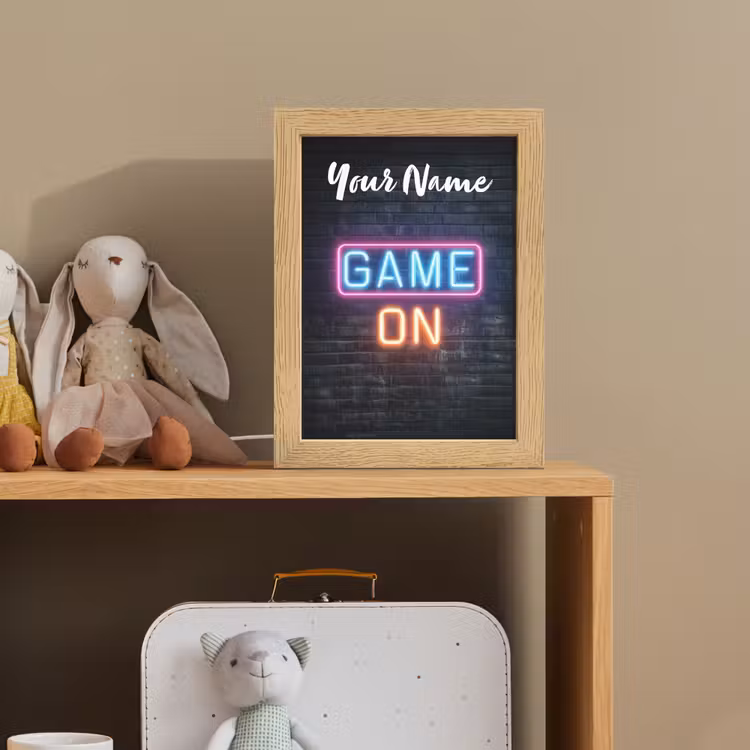 Game - Neon - Muur Light Box met kabel (Kinderlampje) klein -sfeer2_kind