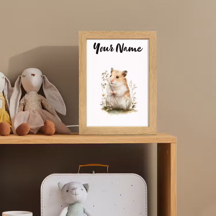 Hamster - Bloemen Light Box met kabel (Kinderlampje) klein -sfeer2_kind