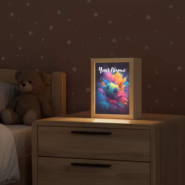Neon - Bal - Kleurrijk Light Box met kabel (Kinderlampje) klein -sfeer1_kind