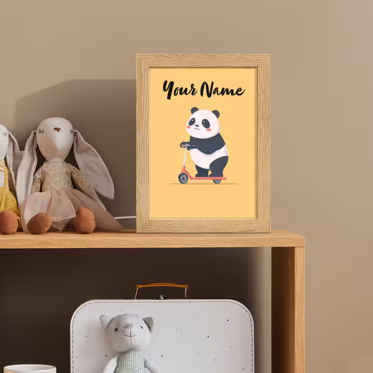 Panda - Step - Geel Light Box met kabel (Kinderlampje) klein -sfeer2_kind