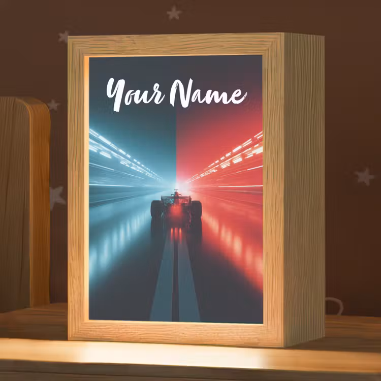 Raceauto - Verlichting - Neon - Rood Light Box met kabel (Kinderlampje) klein -zzz_3d_website