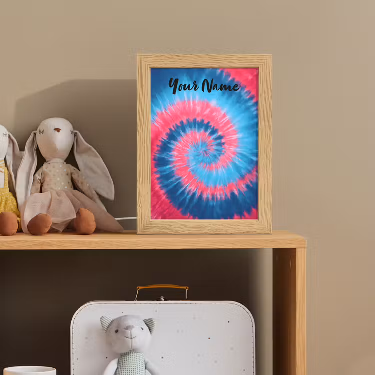 Spiraal - Roze - Blauw Light Box met kabel (Kinderlampje) klein -sfeer2_kind