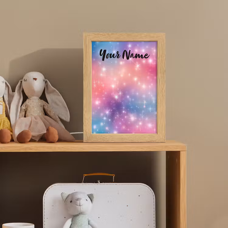 Sterren - Abstract - Kleuren Light Box met kabel (Kinderlampje) klein -sfeer2_kind