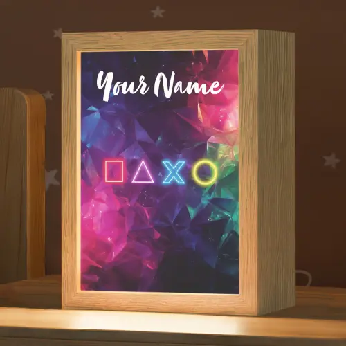 Symbolen - Game - Kleurrijk Light Box met kabel (Kinderlampje) klein -zzz_3d_website