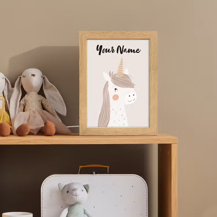 Eenhoorn - Pastel kleuren - Unicorn Light Box met kabel (Kinderlampje) klein -sfeer2_kind
