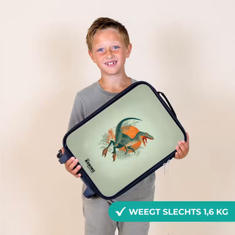 Dier - Dino - Natuur Kinderkoffer - Zwart klein -sfeer4_NL