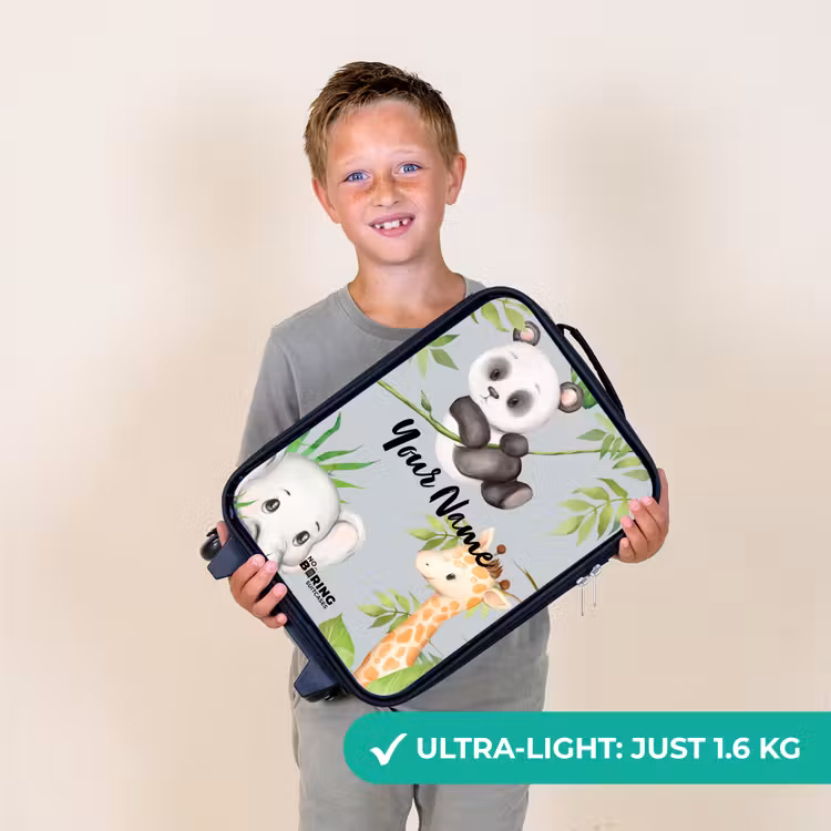 Diertjes in de jungle Kinderkoffer - Zwart klein -sfeer4_UK