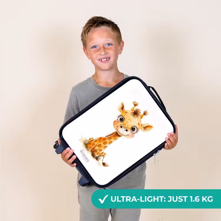 Baby giraffe Kinderkoffer - Zwart klein -sfeer4_UK