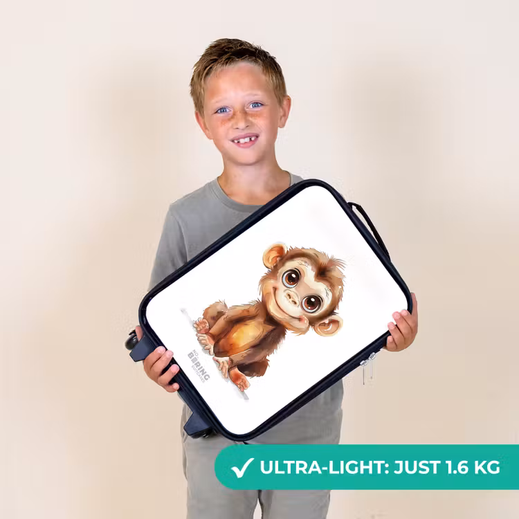 Baby aap Kinderkoffer - Zwart klein -sfeer4_UK