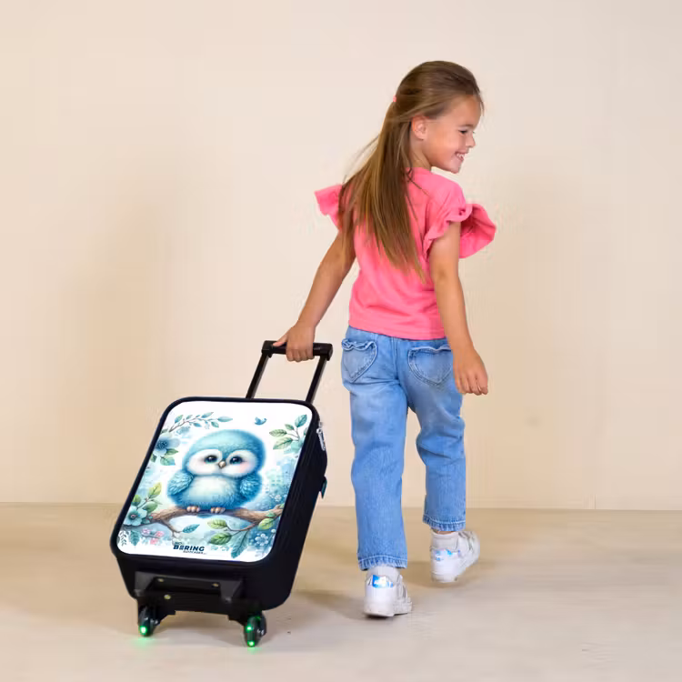 Boudewijn blauwvacht Kinderkoffer - Zwart klein -sfeer1