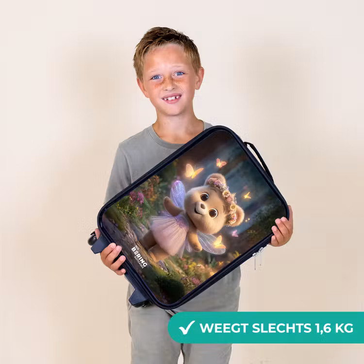 Beer - Vlinders - Bos - Fairy Kinderkoffer - Zwart klein -sfeer4_NL