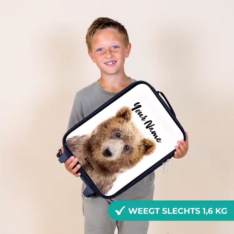 Bennie Beer Kinderkoffer - Zwart klein -sfeer4_NL