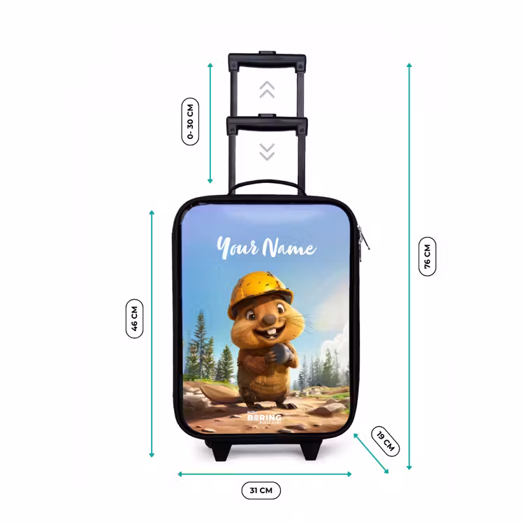 Billy Bouwhelm Kinderkoffer - Zwart klein -productfoto_formaten