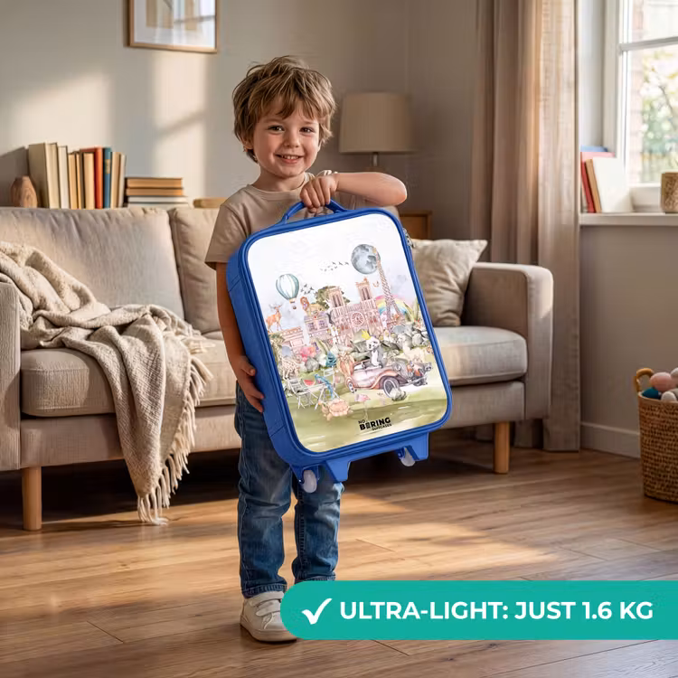 Dierlijke fantasiestad Kinderkoffer - Blauw klein -sfeer2_EN