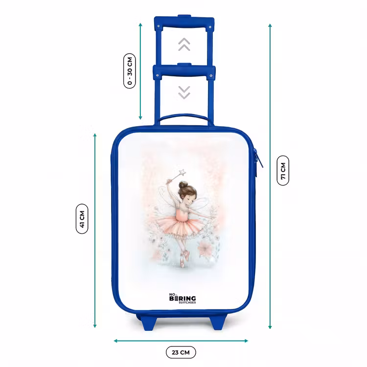 Ballerina - Elf - Fee Kinderkoffer - Blauw klein -productfoto_formaten