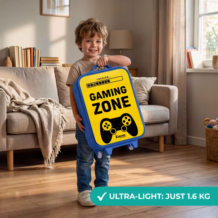 Zwart-geel met gaming zone Kinderkoffer - Blauw klein -sfeer2_EN