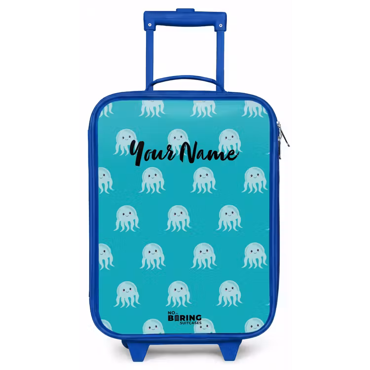 Kekke kwalletjes Kinderkoffer - Blauw klein -zz3dotto