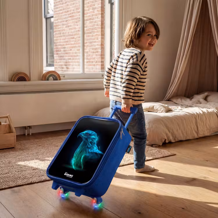 Digitale adelaar in profiel Kinderkoffer - Blauw klein -sfeer1