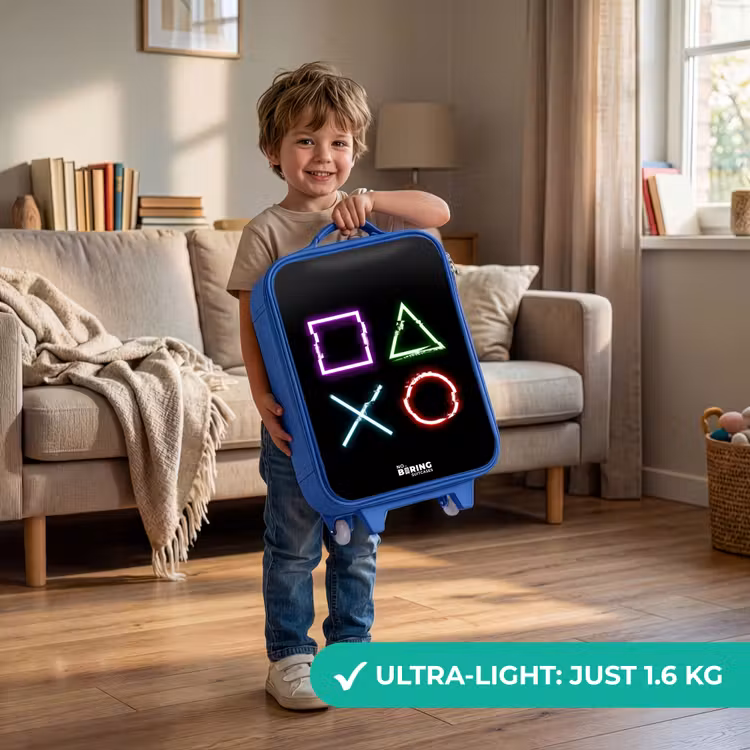 Knoppen van een gameconsole Kinderkoffer - Blauw klein -sfeer2_EN