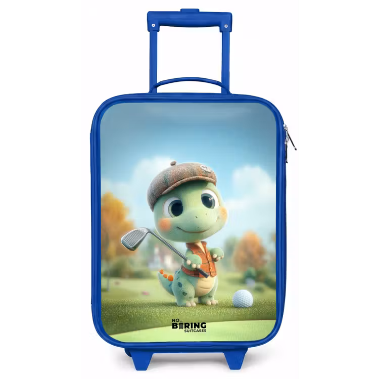 Golf - Dino - Groen Kinderkoffer - Blauw klein -zz3dotto