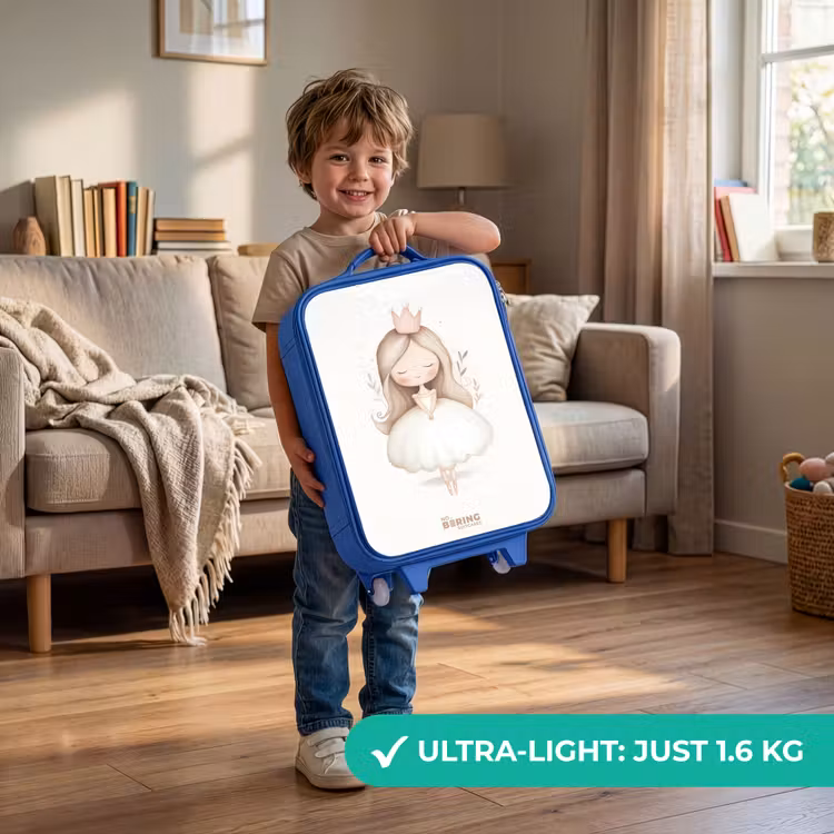 Sierlijke prinses in het wit Kinderkoffer - Blauw klein -sfeer2_EN