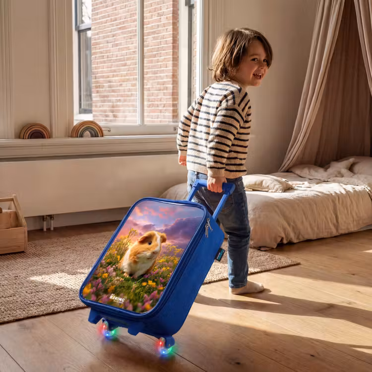 Cavia - Natuur - Dier Kinderkoffer - Blauw klein -sfeer1