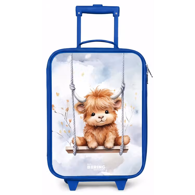 Hennie hooglander Kinderkoffer - Blauw klein -zz3dotto
