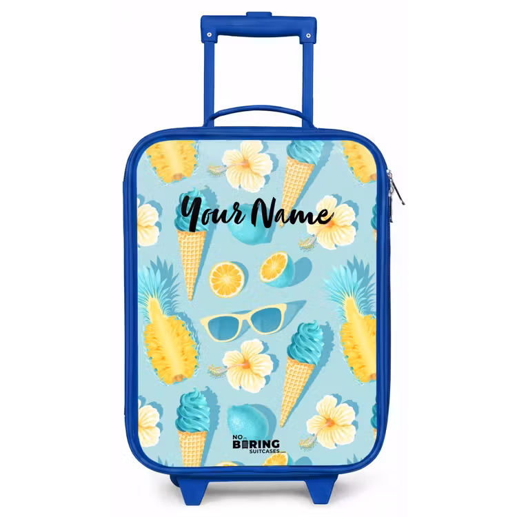 Ibiza icecream Kinderkoffer - Blauw klein -zz3dotto
