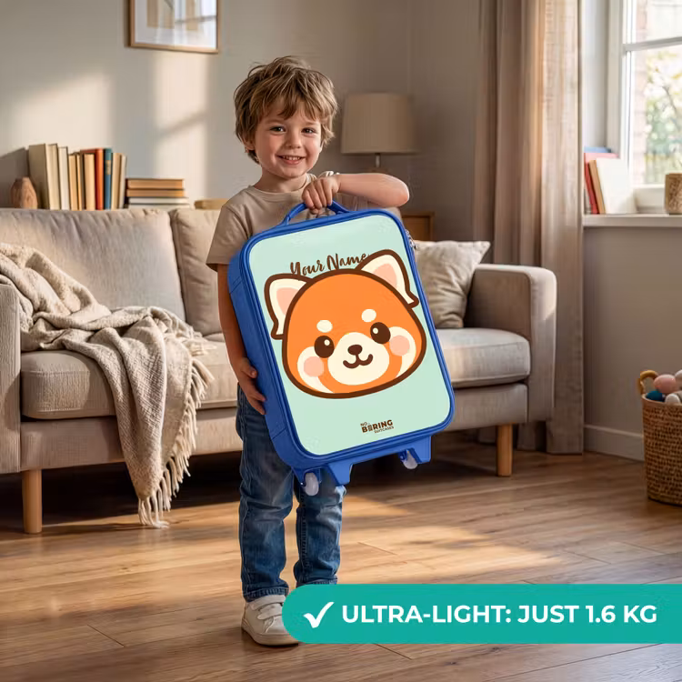 Kawai - Rode panda - Groen Kinderkoffer - Blauw klein -sfeer2_EN