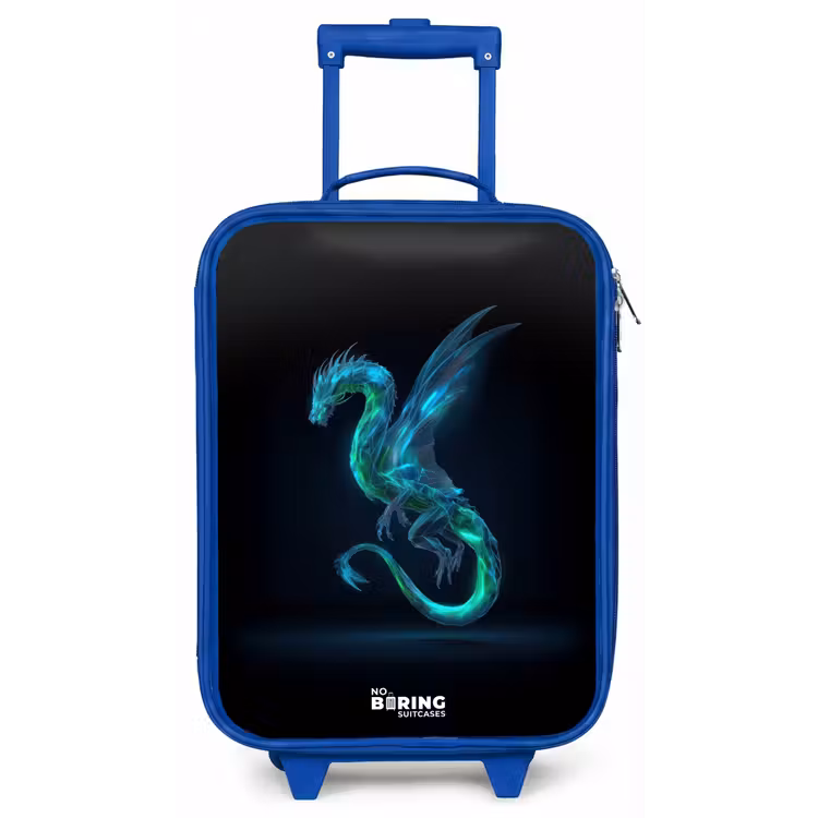 Legendarische cyberdraak Kinderkoffer - Blauw klein -zz3dotto