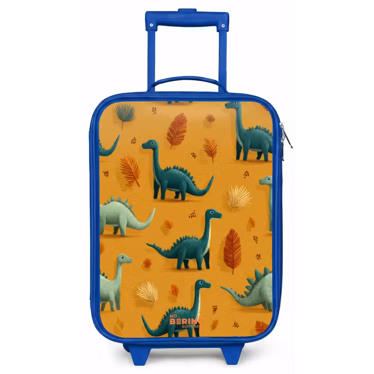 Lange nekken in herfstlandschap Kinderkoffer - Blauw klein -zz3dotto