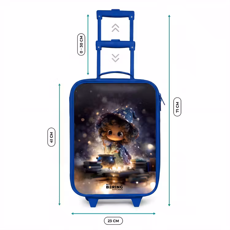 Magische Nacht vol Toverkunst Kinderkoffer - Blauw klein -productfoto_formaten
