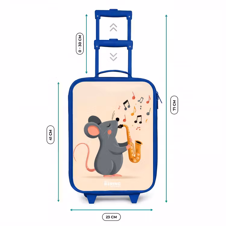 Muis - Saxofoon - Muziek Kinderkoffer - Blauw klein -productfoto_formaten