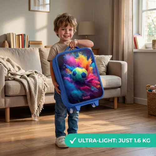 Neon - Bal - Kleurrijk Kinderkoffer - Blauw klein -sfeer2_EN