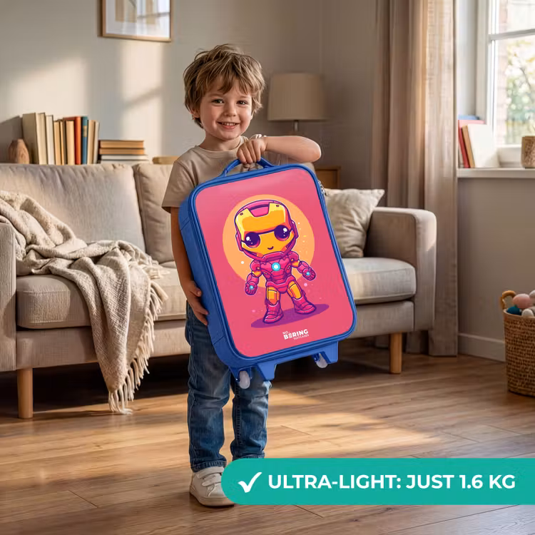Roze ranger Kinderkoffer - Blauw klein -sfeer2_EN