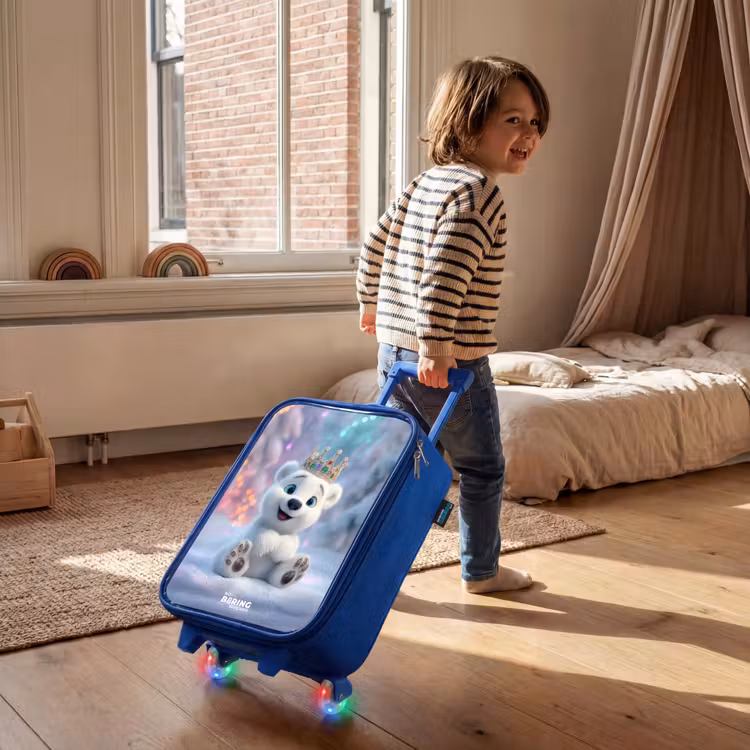 IJsbeer - Kroon - Winter Kinderkoffer - Blauw klein -sfeer1