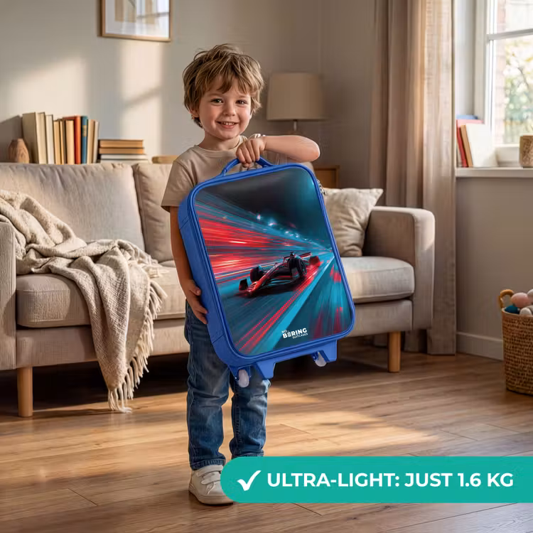 Raceauto - Baan - Neon - Verlichting Kinderkoffer - Blauw klein -sfeer2_EN