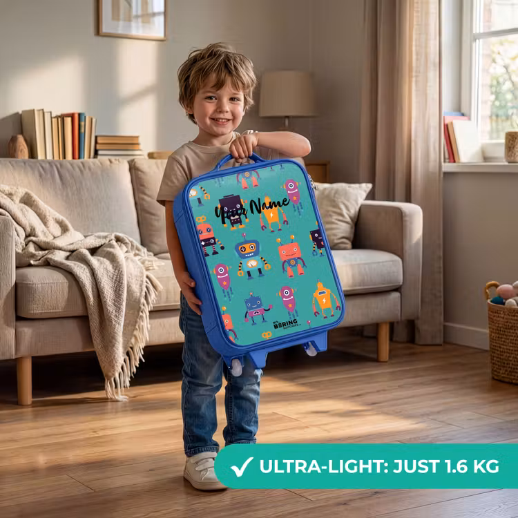 Robo rave Kinderkoffer - Blauw klein -sfeer2_EN