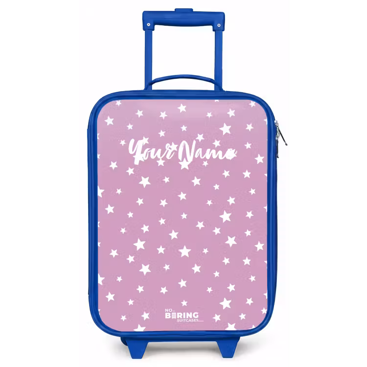 Sterrenstof Kinderkoffer - Blauw klein -zz3dotto