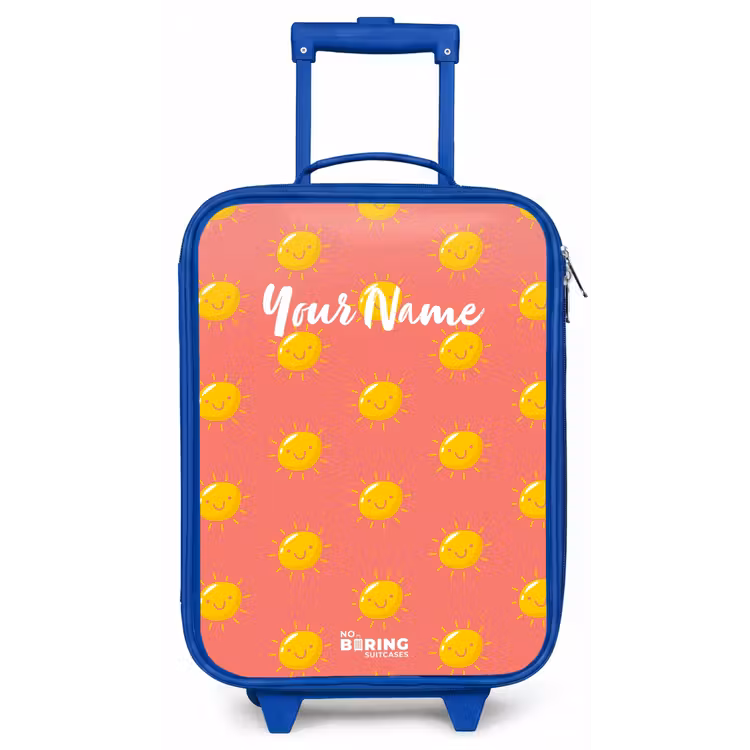 Sunny situation koraal Kinderkoffer - Blauw klein -zz3dotto