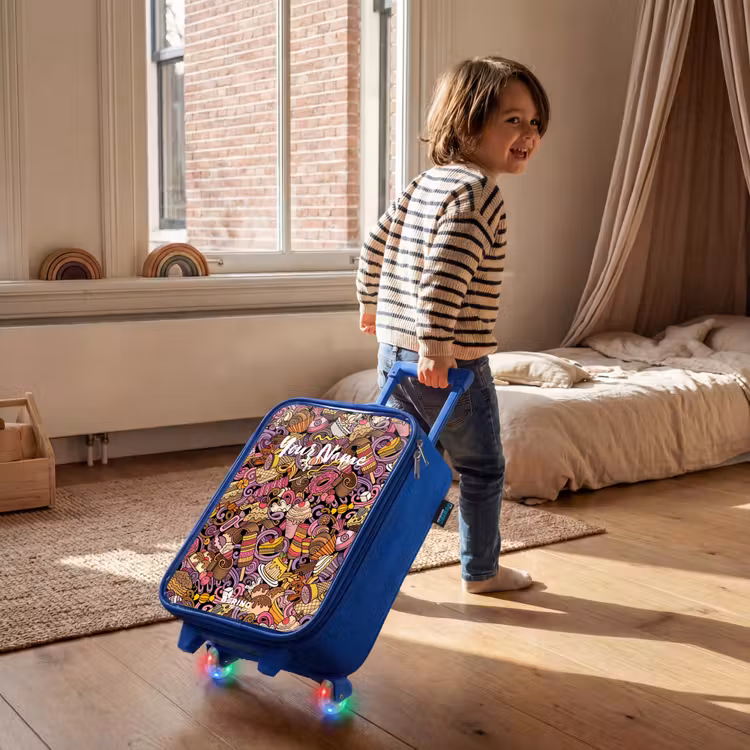 Sweet surprises Kinderkoffer - Blauw klein -sfeer1