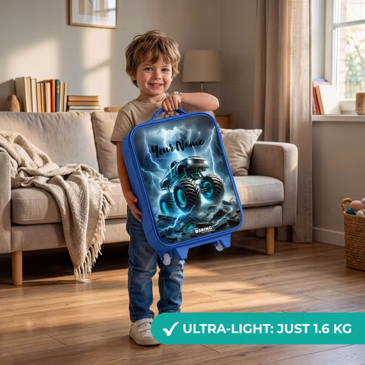 Thunder Wheels Kinderkoffer - Blauw klein -sfeer2_EN