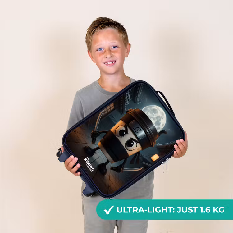 Capuchino Assassino Kinderkoffer - Zwart klein -sfeer4_UK