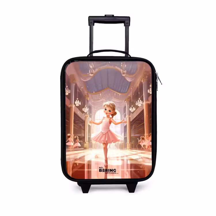 Ballerina in een paleiszaal Kinderkoffer - Zwart klein -3d