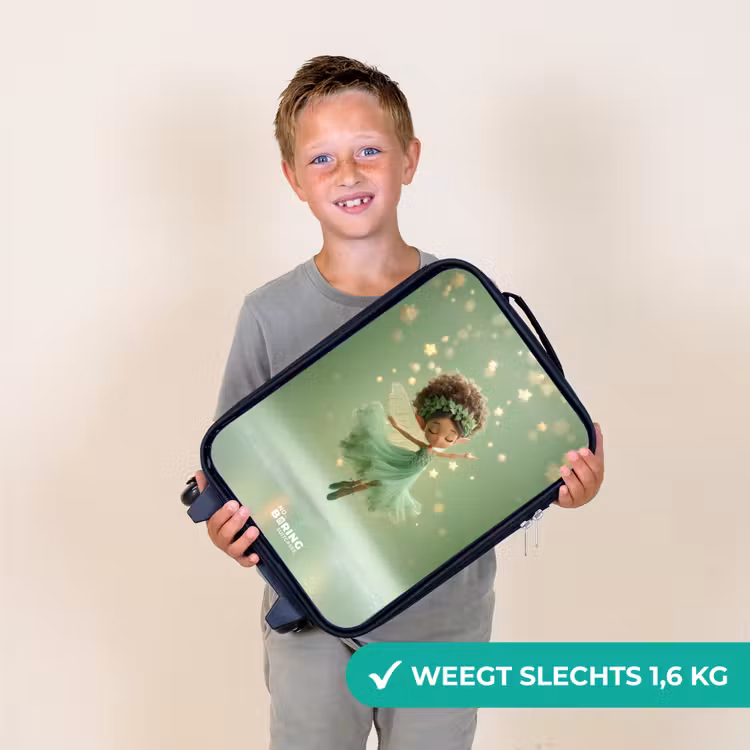 Dansende fee in groen licht Kinderkoffer - Zwart klein -sfeer4_NL