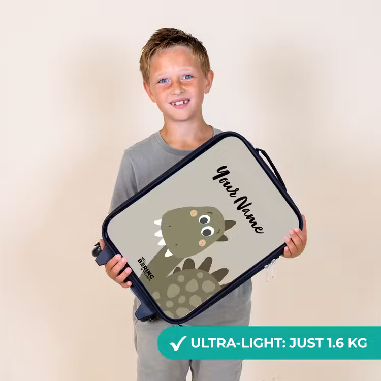 Danny dino Kinderkoffer - Zwart klein -sfeer4_UK